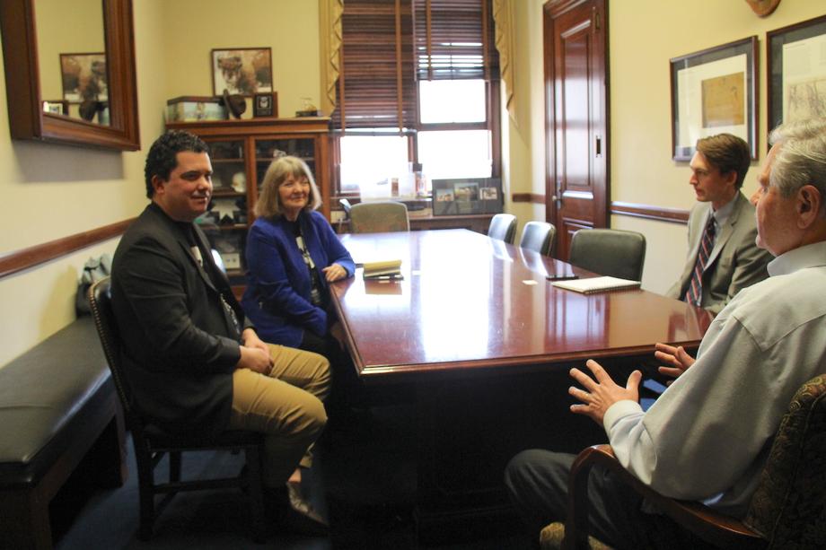February 2019 - Senator Hoeven meets with representatives from the ONE Campaign.